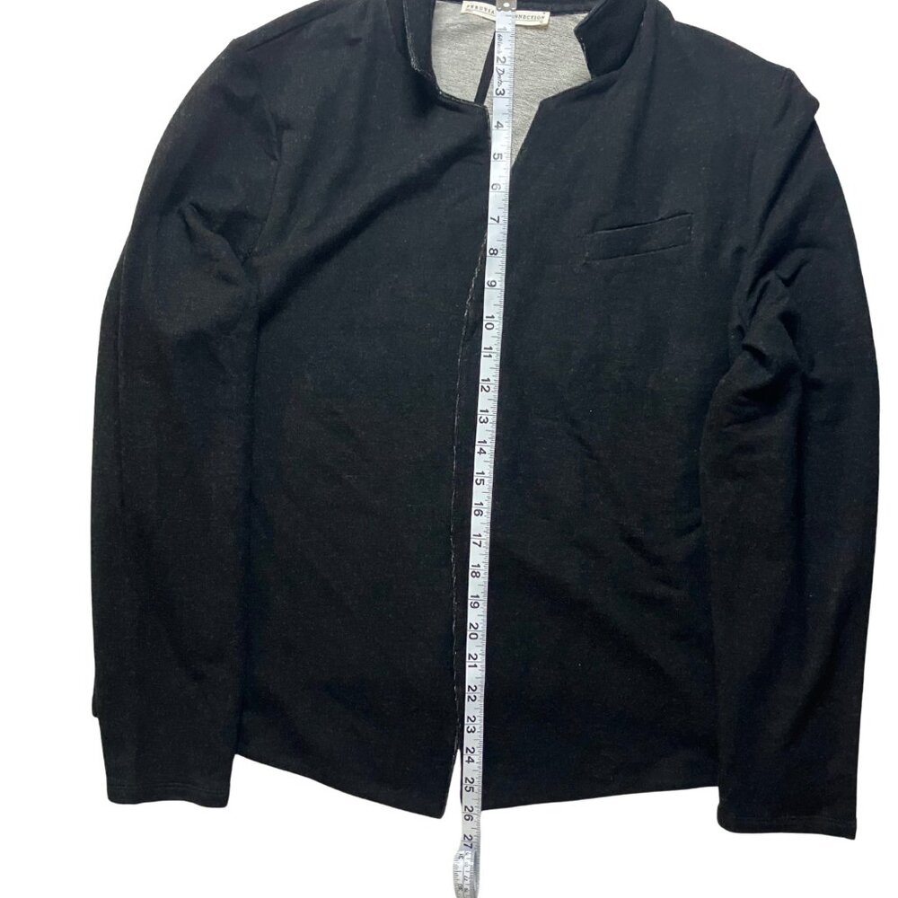 Peruvian Connection Black Open Front Cardigan Jac… - image 4